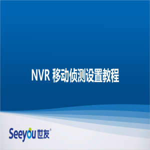 DS视讯 NT NVR移动侦测设置教程