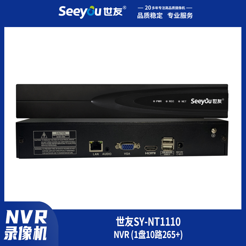 DS视讯SY-NT(1110) NVR 1盘10路265+