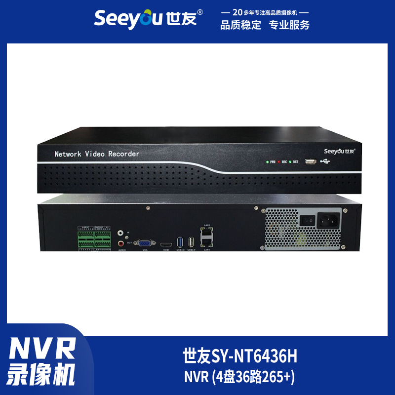 DS视讯SY-NT(6436H) NVR 4盘36路265+